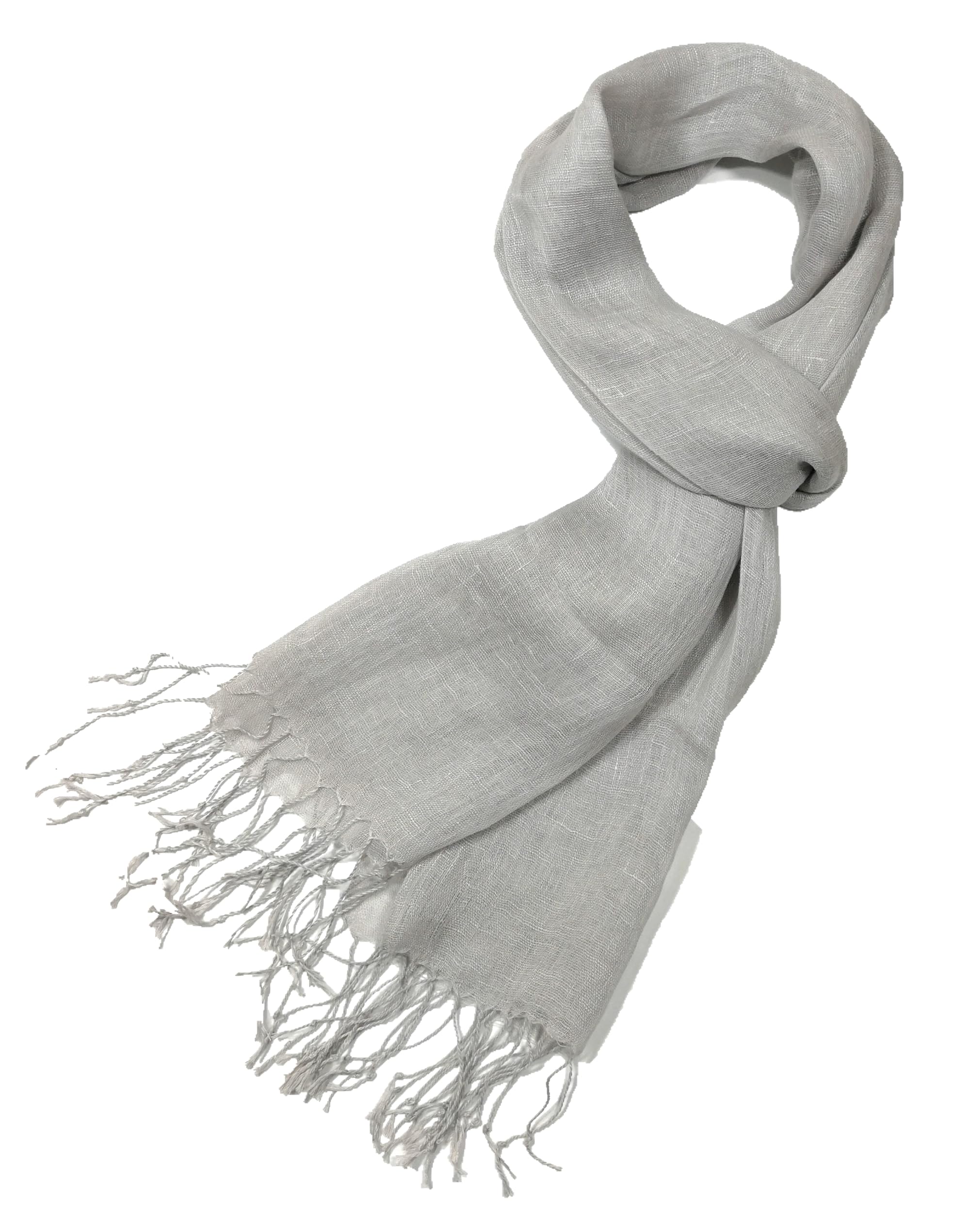 Shanlin Unisex 100% Linen Scarves for Men and Women (71"x22")