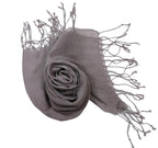 Shanlin Unisex 100% Linen Scarves for Men and Women (71"x22") Solid Color