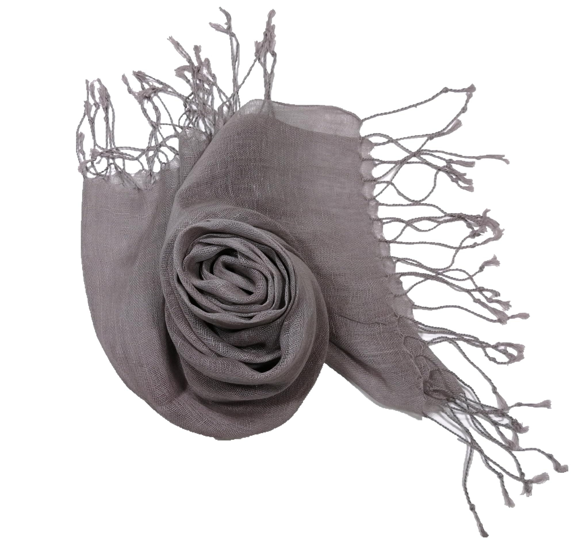Shanlin Unisex 100% Linen Scarves for Men and Women (71"x22") Solid Color