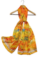 Shanlin Elegant Semi-Transparent Jacquard Scarf – Soft Lightweight Wrap for Formal Events, 70x180cm