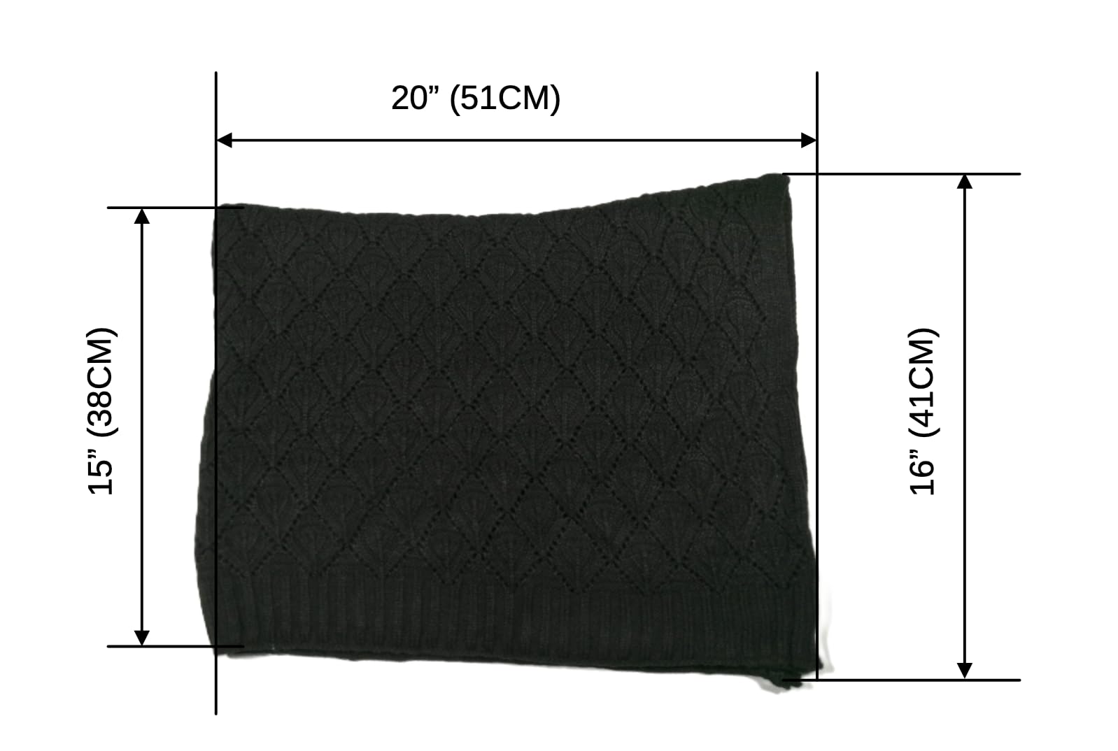 Shanlin Rhombus-Shaped Hollow Pattern Cocoon Cardigan Sweater Shawl
