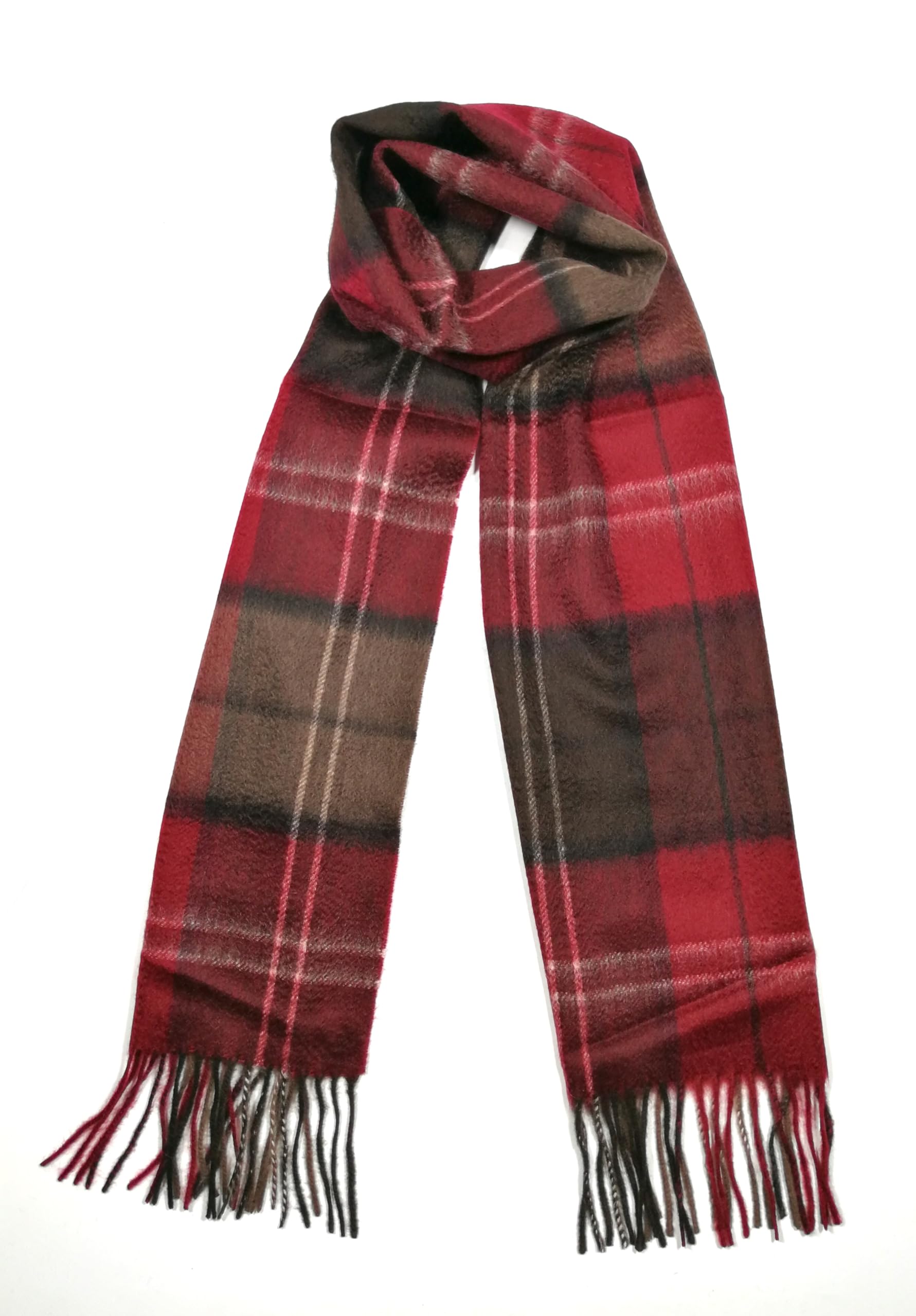 Shanlin 100% Cashmere Ultra Soft Solid & Plaid Scarf for Men & Women with Gift Box