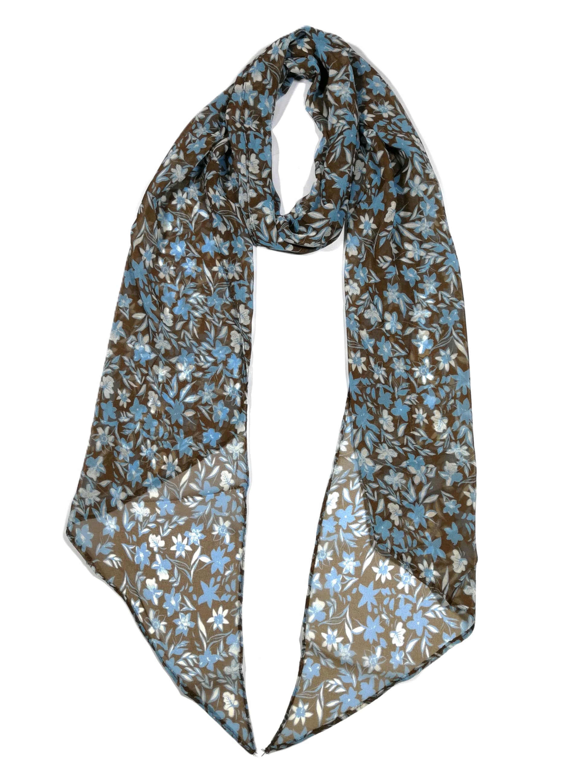 Shanlin Vintage Polka Dot Chiffon Skinny Scarf – Lightweight Retro Long Ribbon for Neck, Hair, Hat