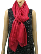 Shanlin Solid Color Silk Feel Long Scarves
