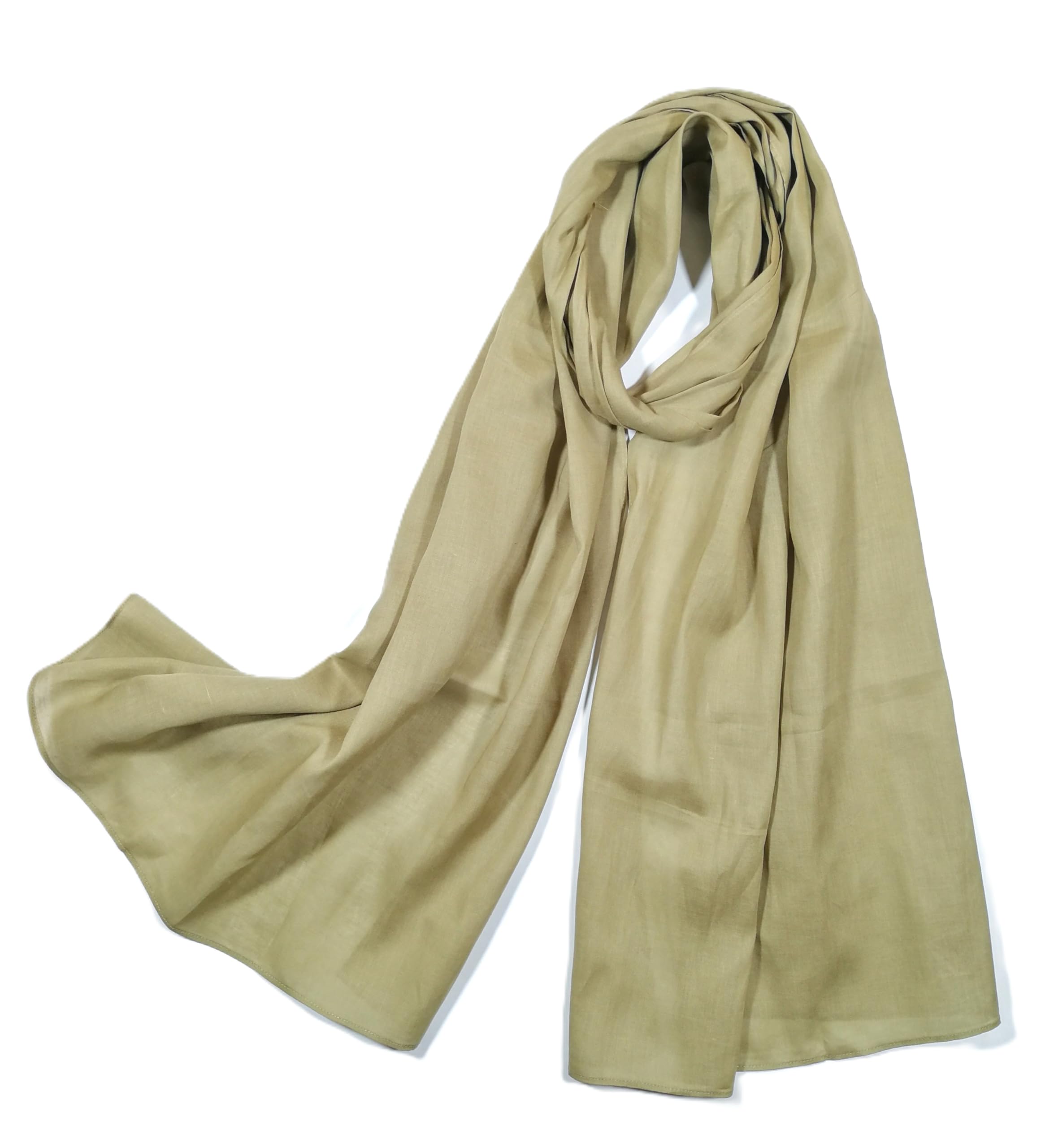 Shanlin Lightweight Breathable Long Scarf, Spring Fall Sun Protection Wrap for Women and Men
