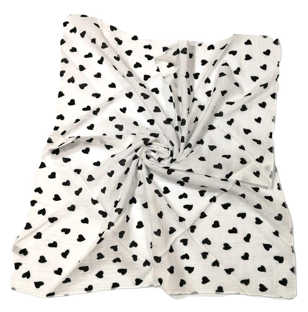 Shanlin Unisex Cotton Square Scarf Bandanas 22x22 inch