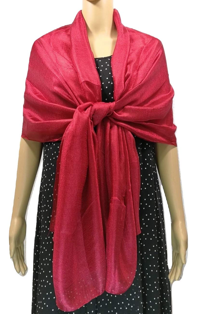 Shanlin Solid Color Silk Feel Long Scarves