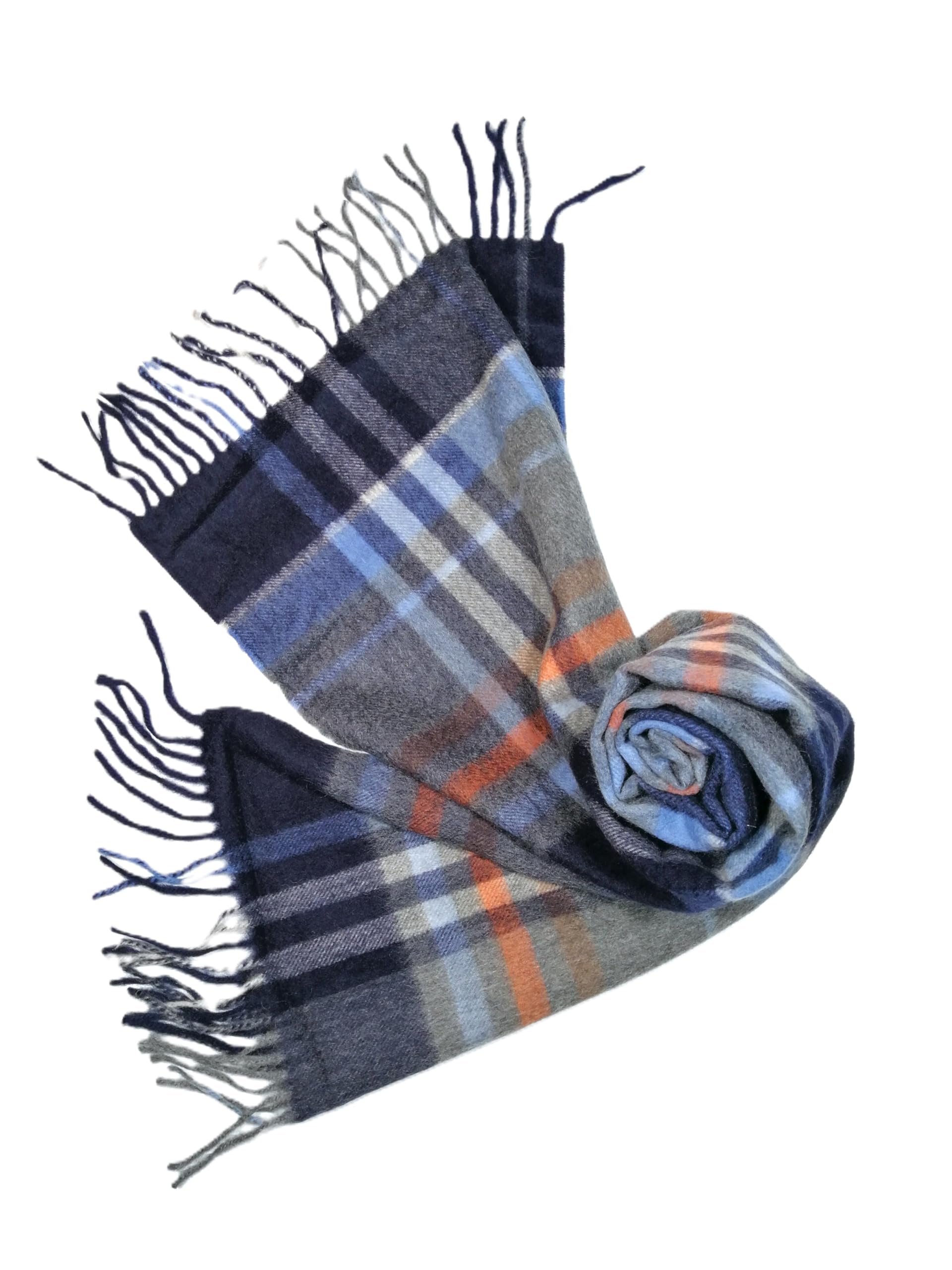 Shanlin 100% Cashmere Ultra Soft Solid & Plaid Scarf for Men & Women with Gift Box