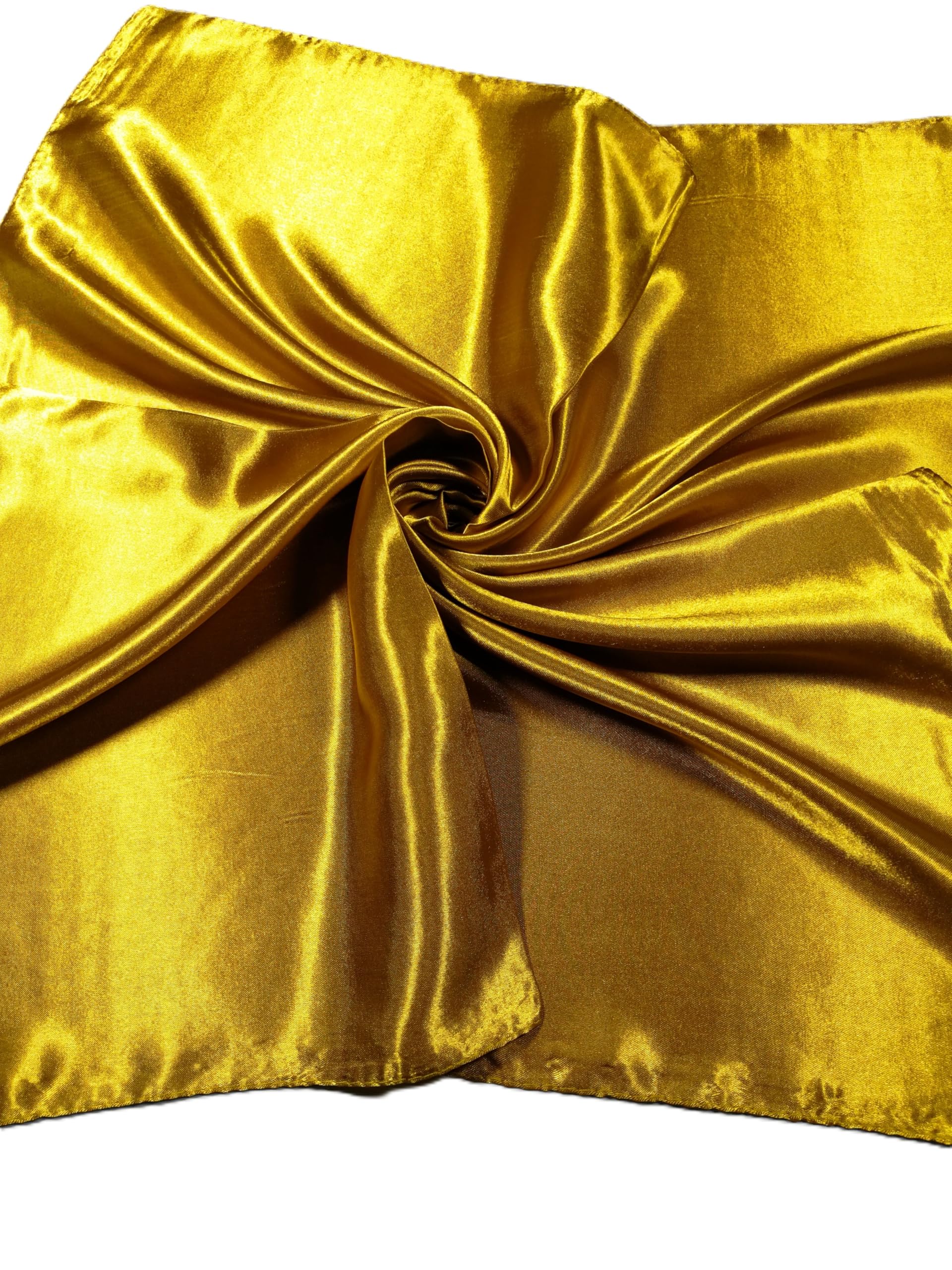 Shanlin Solid Color Silk Feel Satin Square Scarf Bandanas (23.5"X23.5")