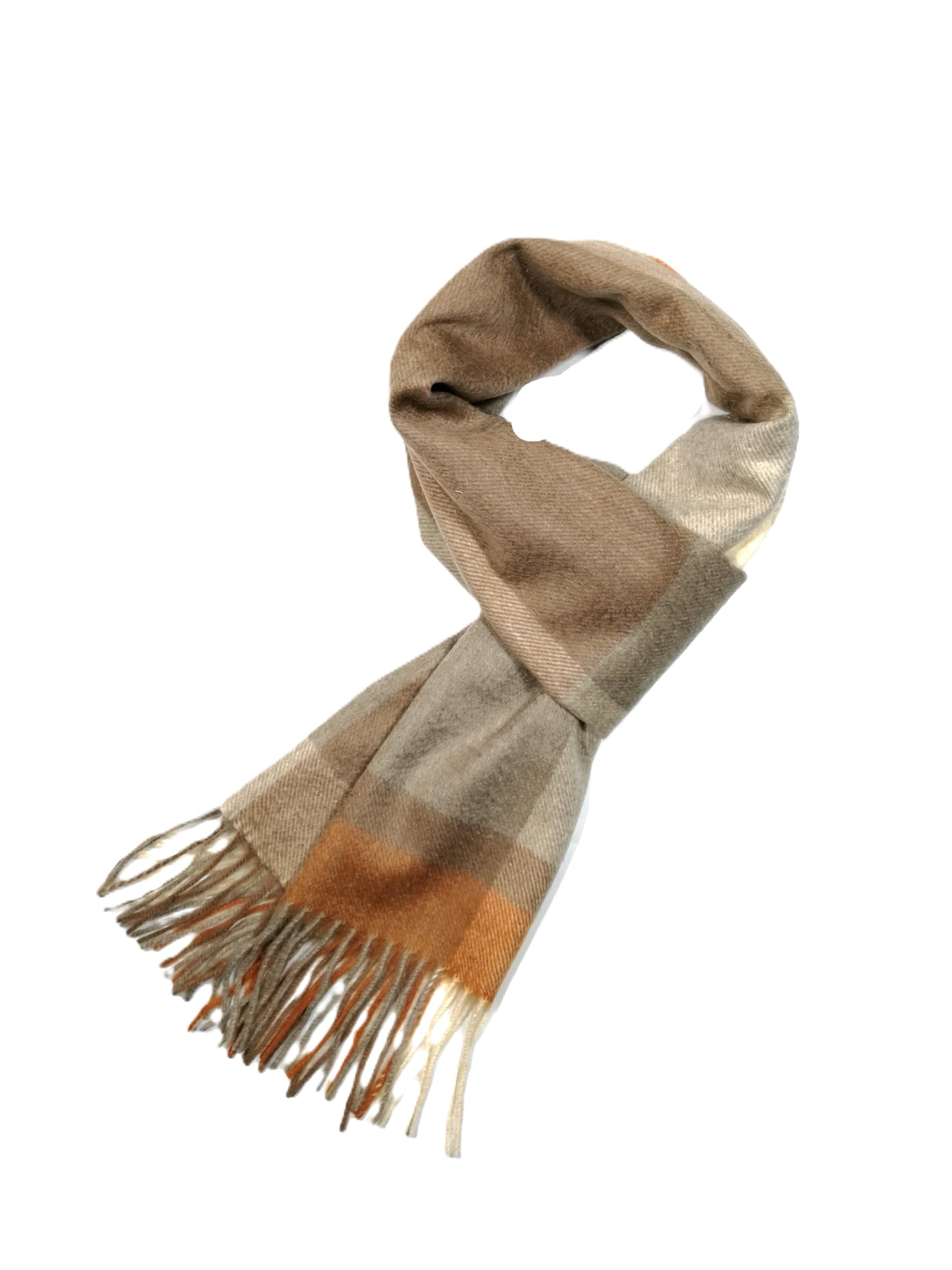 Shanlin 100% Cashmere Ultra Soft Solid & Plaid Scarf for Men & Women with Gift Box