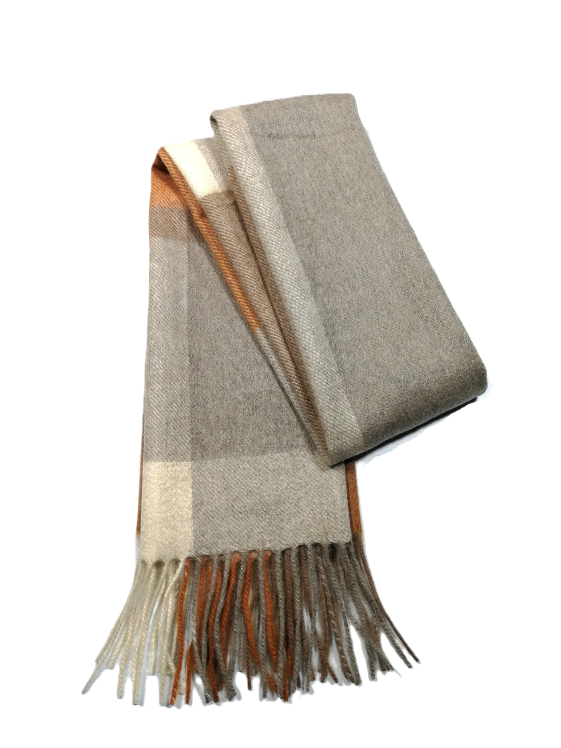 Shanlin 100% Cashmere Ultra Soft Solid & Plaid Scarf for Men & Women with Gift Box