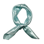 Shanlin Solid Color Silk Feel Satin Square Scarf Bandanas (23.5"X23.5")