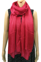 Shanlin Solid Color Silk Feel Long Scarves