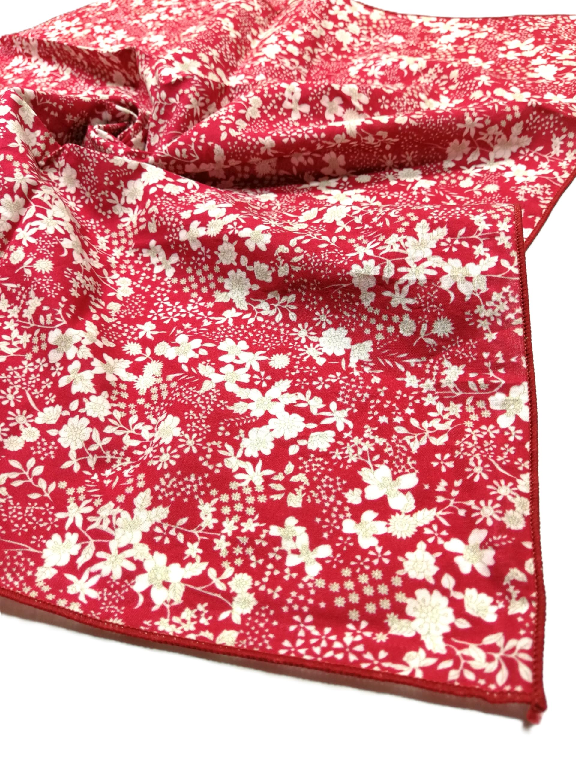 Shanlin Unisex Floral Cotton Square Scarf Bandanas 22x22 inch