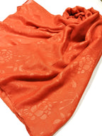 Shanlin Floral Pattern Solid Color Long Scarves for Women