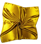 Shanlin Solid Color Silk Feel Satin Square Scarf Bandanas (23.5"X23.5")