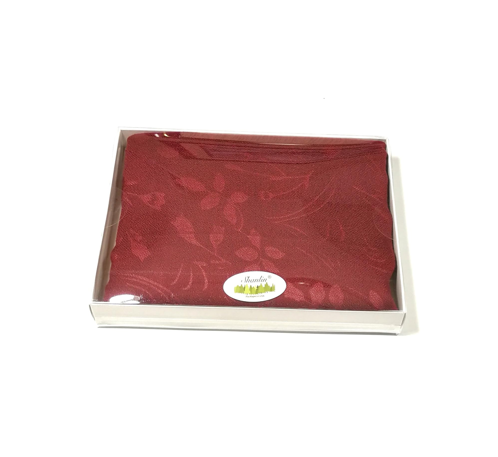 Shanlin Floral Pattern Solid Color Long Scarves for Women