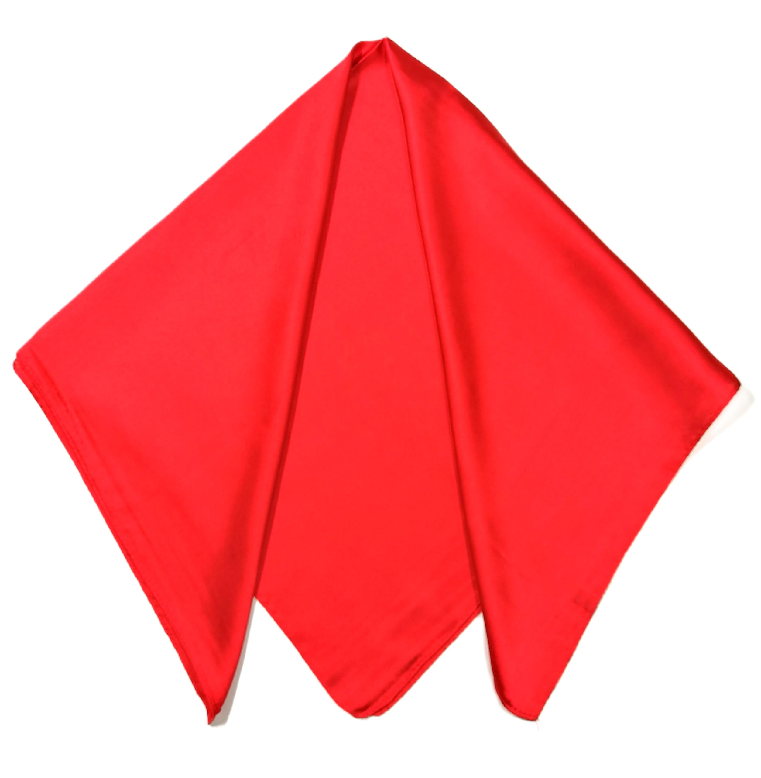 Shanlin Silk Feel Pattern Square Scarves 27" X 27"(Solid Color)