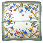 Shanlin Silk Feel Pattern Square Scarves 27" X 27" (Polka Dots)