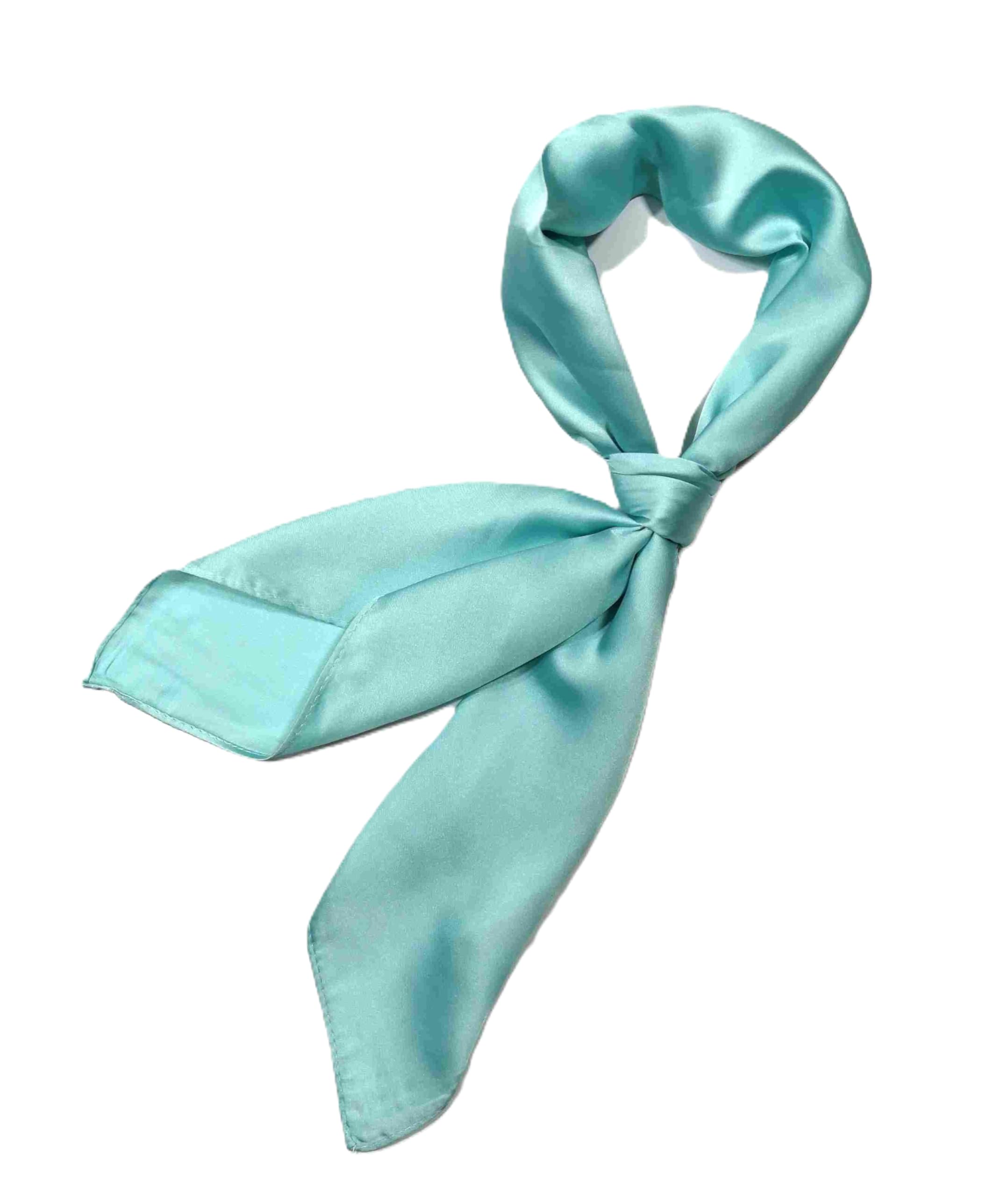 Shanlin Silk Feel Pattern Square Scarves 27" X 27"(Solid Color)