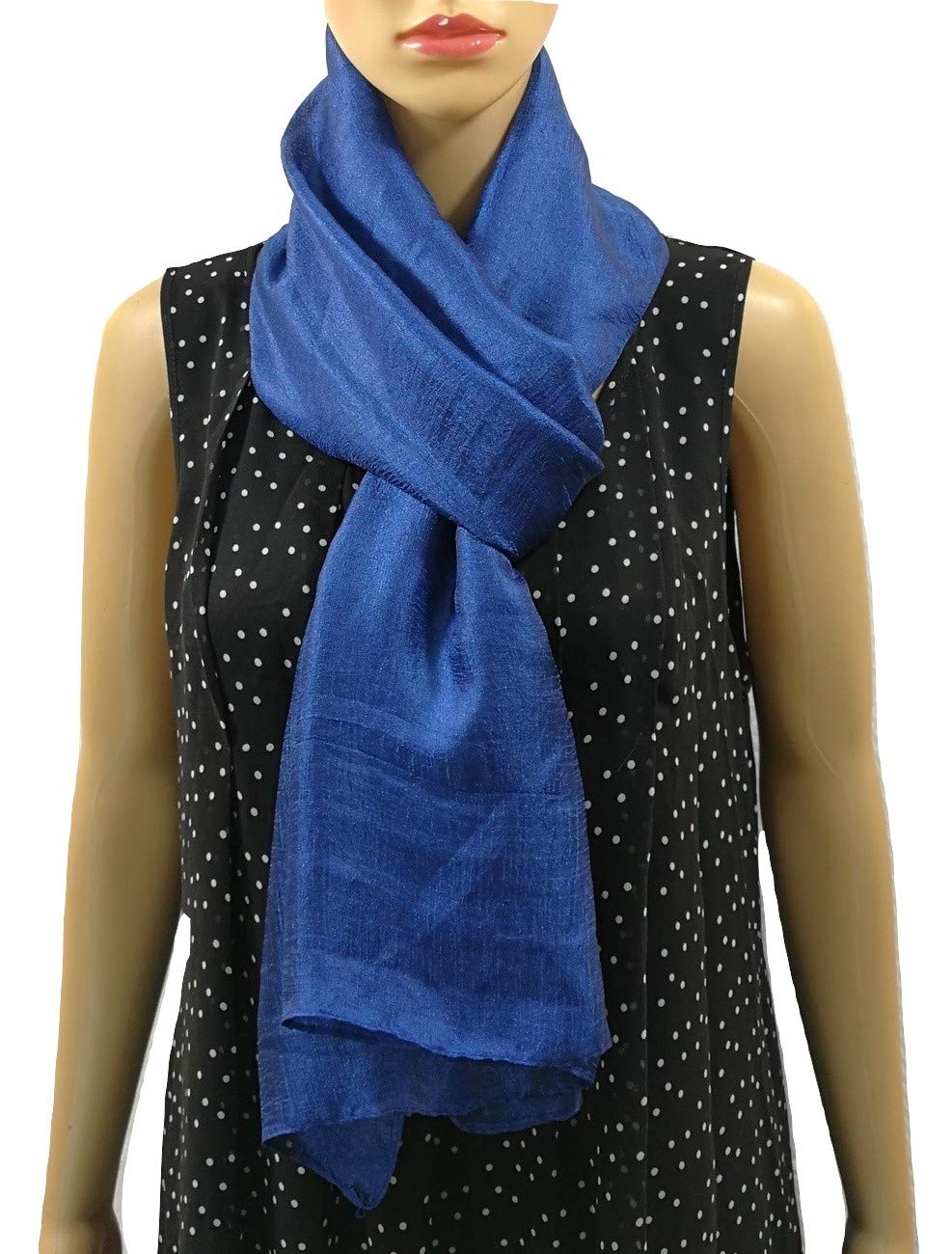 Shanlin Solid Color Silk Feel Long Scarves