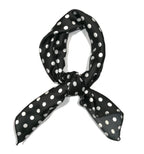 Shanlin Silk Feel Pattern Square Scarves 27" X 27" (Polka Dots)