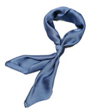 Shanlin Silk Feel Pattern Square Scarves 27" X 27"(Solid Color)