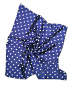 Shanlin Silk Feel Pattern Square Scarves 27" X 27" (Polka Dots)