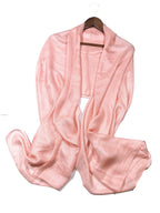 Shanlin Solid Color Silk Feel Long Scarves