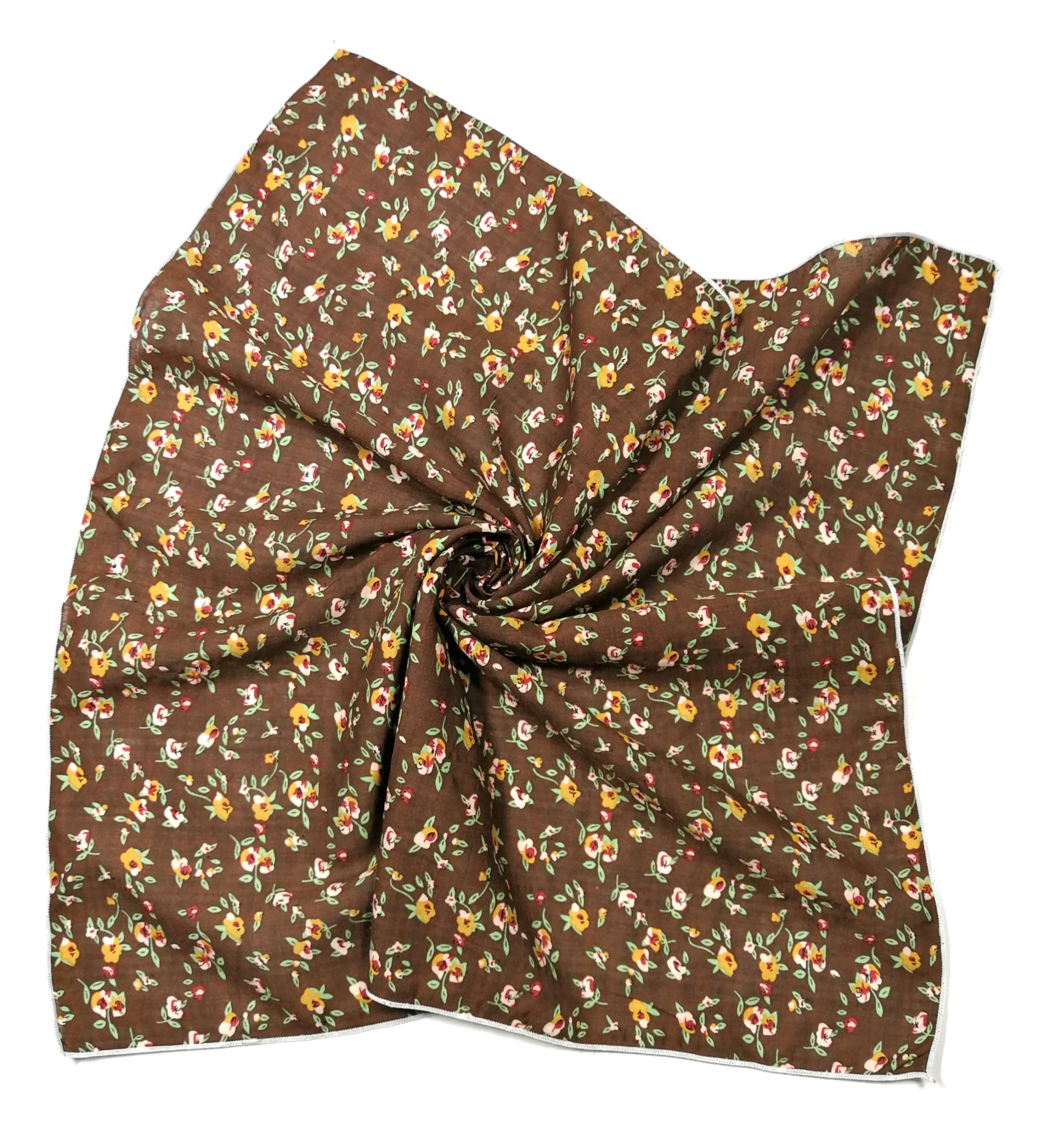 Shanlin Unisex Floral Cotton Bandanas 22x22 inch