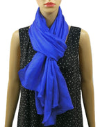 Shanlin Solid Color Silk Feel Long Scarves