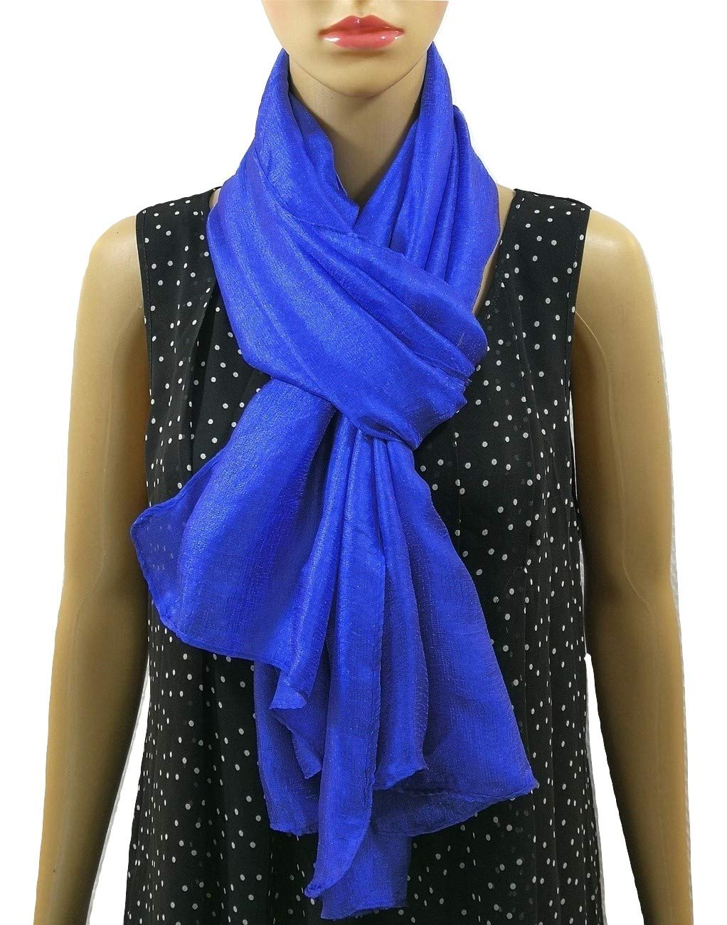 Shanlin Solid Color Silk Feel Long Scarves