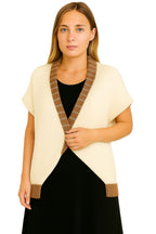 Shanlin Versatile Rainbow Hem Knit Cocoon Cardigan Sweater Shawl