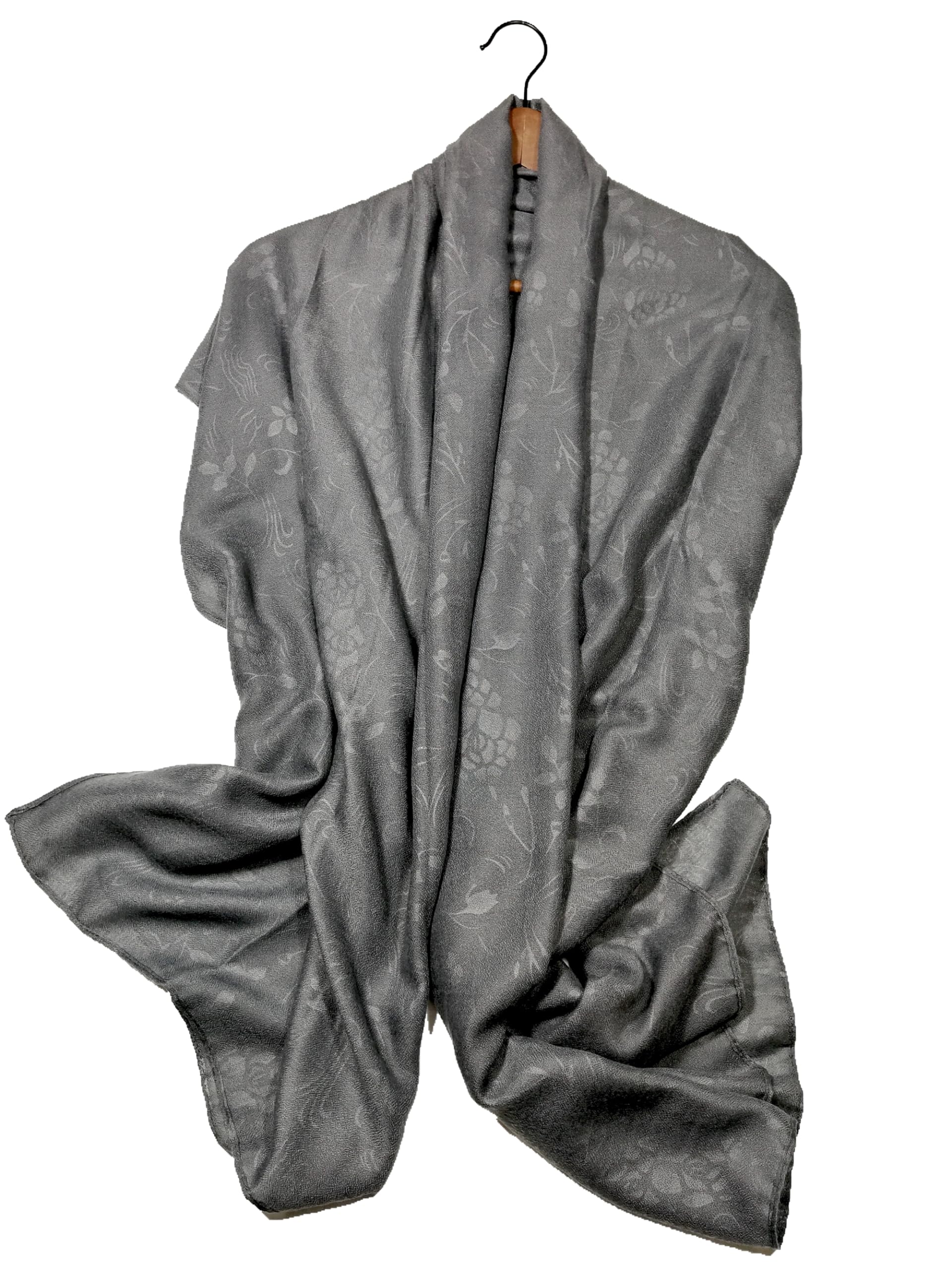 Shanlin Floral Pattern Solid Color Long Scarves for Women